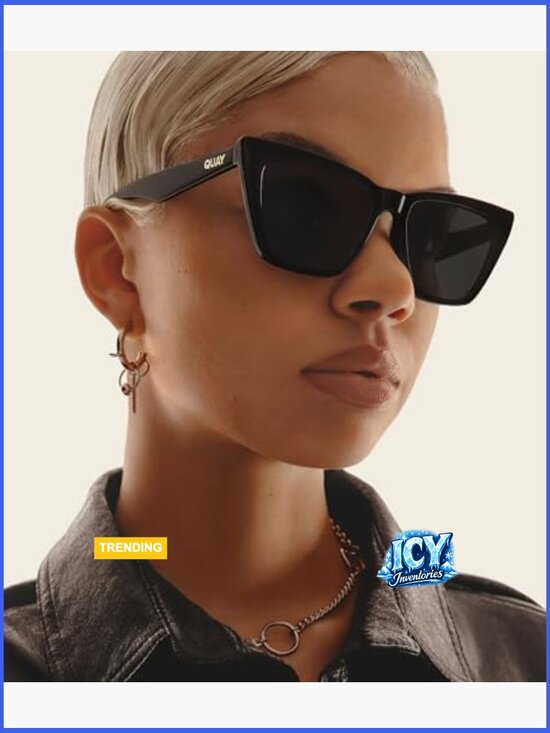Oversized Cat Eye Sunglasses with UV Protected Lenses main image 3